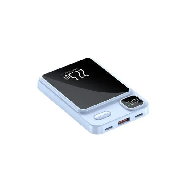 10000mAh Magnetic Wireless Power Bank, Portable 5V 2.1A Fast Charging Power Bank, Large Capacity Mobile Power Bank Compatible with Android & iPhone - Image 4